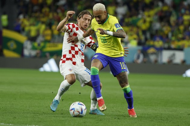 Luka Modric Neymar Croacia Brasil Mundial / Foto: EFE - Juanjo Martin