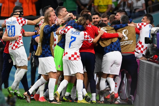 Croacia celebra gol Brasil Mundial Qatar / Foto: EFE Croacia celebra gol Brasil Mundial Qatar / Foto: EFE