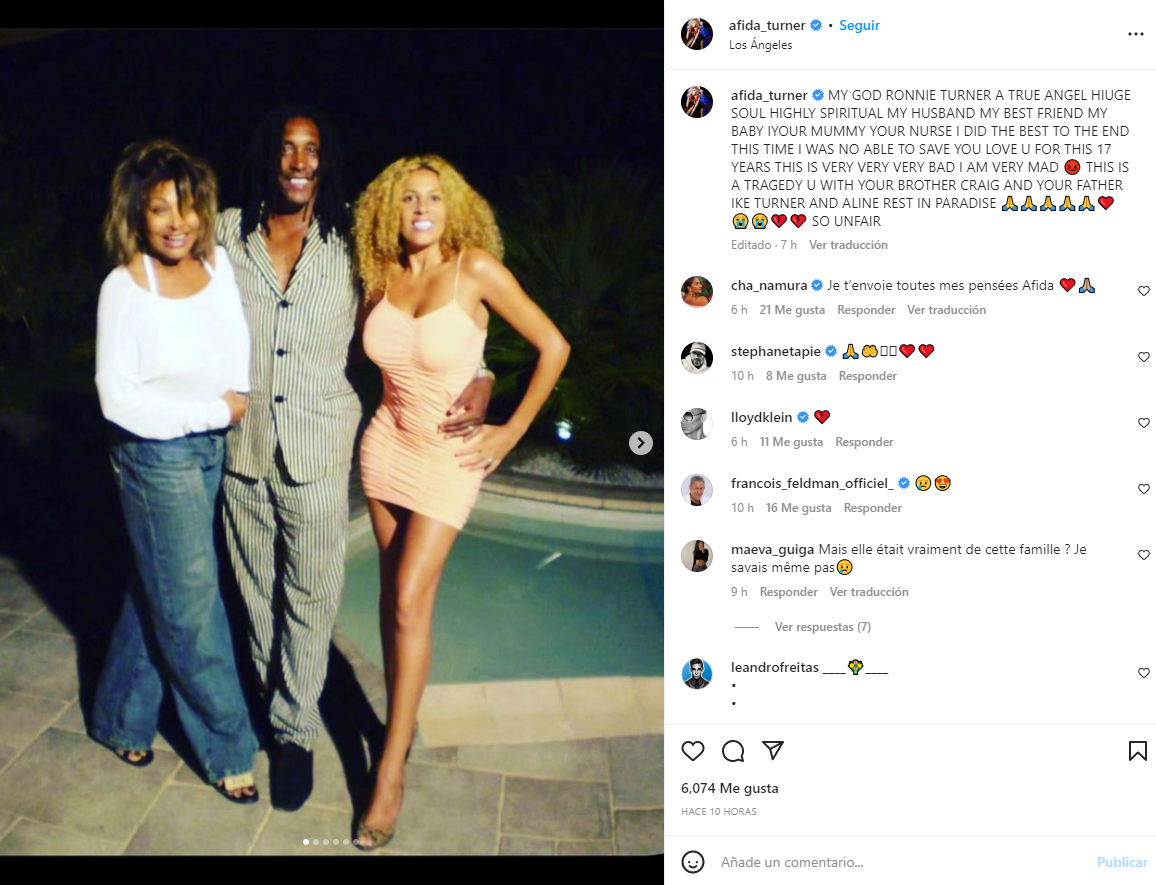 Instagram alfida turner muere ronnie turner