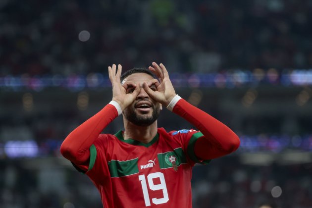 En Nesyri celebrando gol Marruecos Portugal / Foto: EFE En Nesyri celebrando gol Marruecos Portugal / Foto: EFE