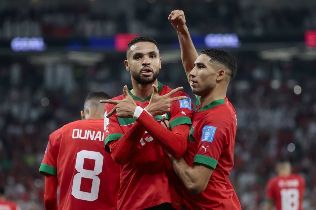 En Nesyri Ounahi Achraf Hakimi gol Marruecos Portugal