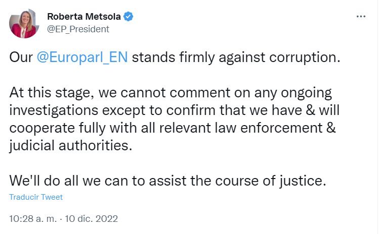 Tuit Roberta Metsola Tuit Roberta Metsola
