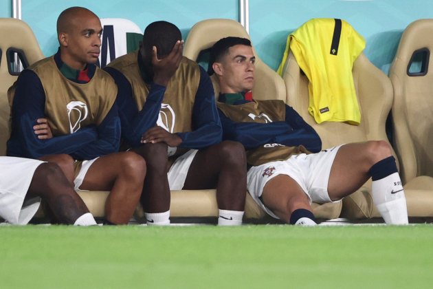 Cristiano Ronaldo banquillo Marruecos Portugal / Foto: EFE