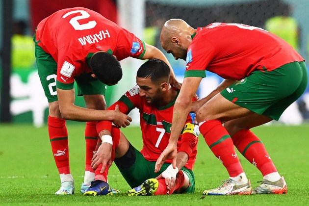 Ziyech lesionado Marruecos España / Foto: EFE
