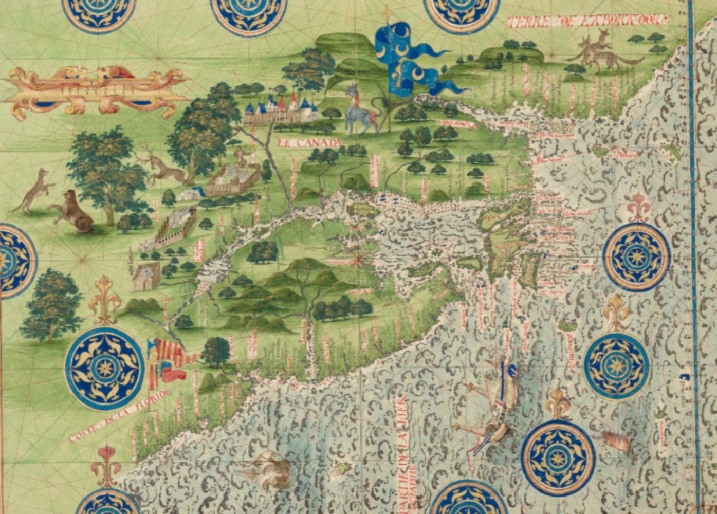 Fragment d'un mapa de Terranova (1572) obra del cartograf Guillaume La Teste. Font Bibliothèque Nationale de France Fragment d'un mapa de Terranova (1572) obra del cartograf Guillaume La Teste. Font Bibliothèque Nationale de France