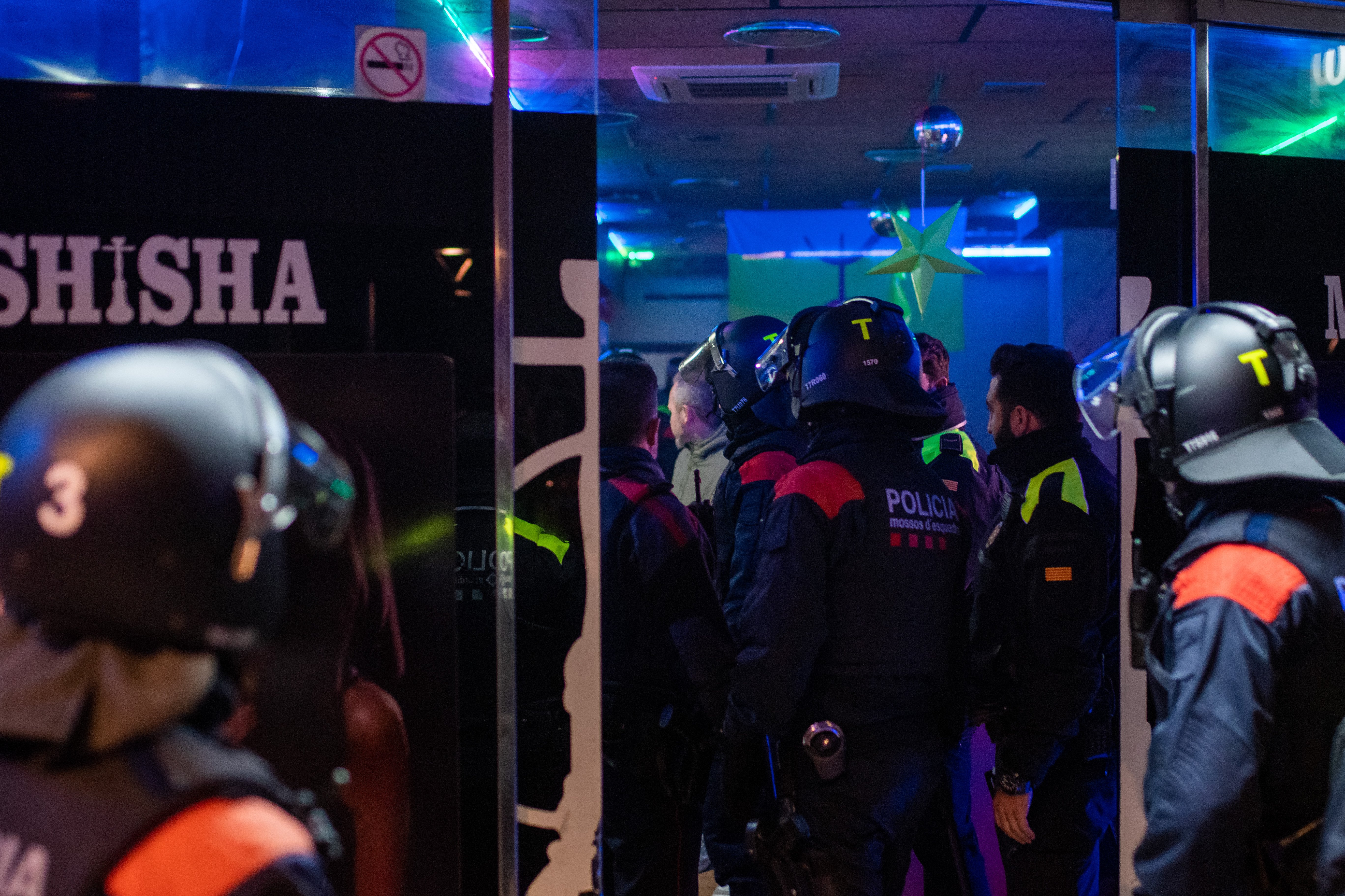 Batuda dels Mossos d'Esquadra en locals d'oci de la ciutat de Reus