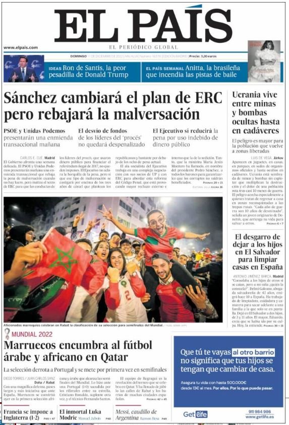 el pais portada 11 desembre el pais portada 11 desembre