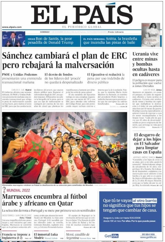 el pais portada 11 desembre