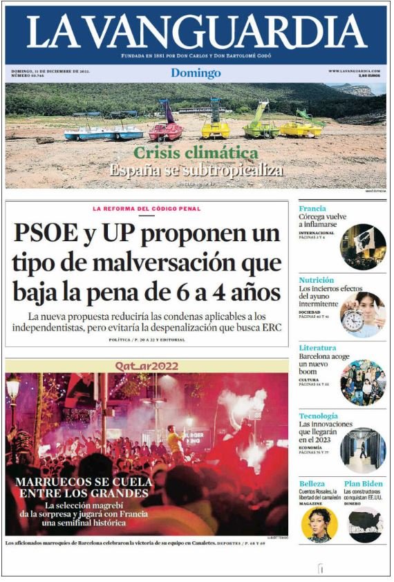 la vanguardia portada 11 desembre