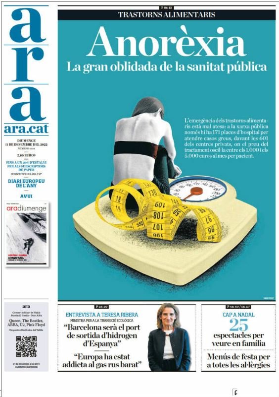 ara portada 11 desembre ara portada 11 desembre