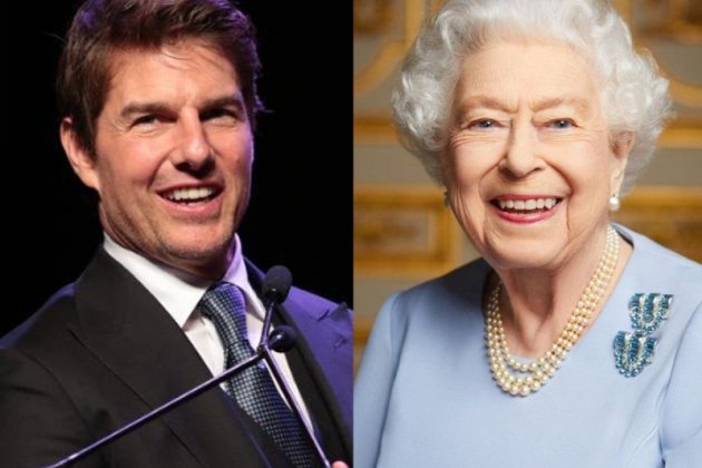 Tom Cruise y la reina Isabel II