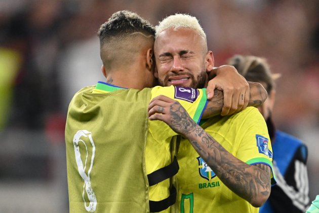 Neymar llorando abrazo Raphinha / Foto: Europa Press Neymar llorando abrazo Raphinha / Foto: Europa Press