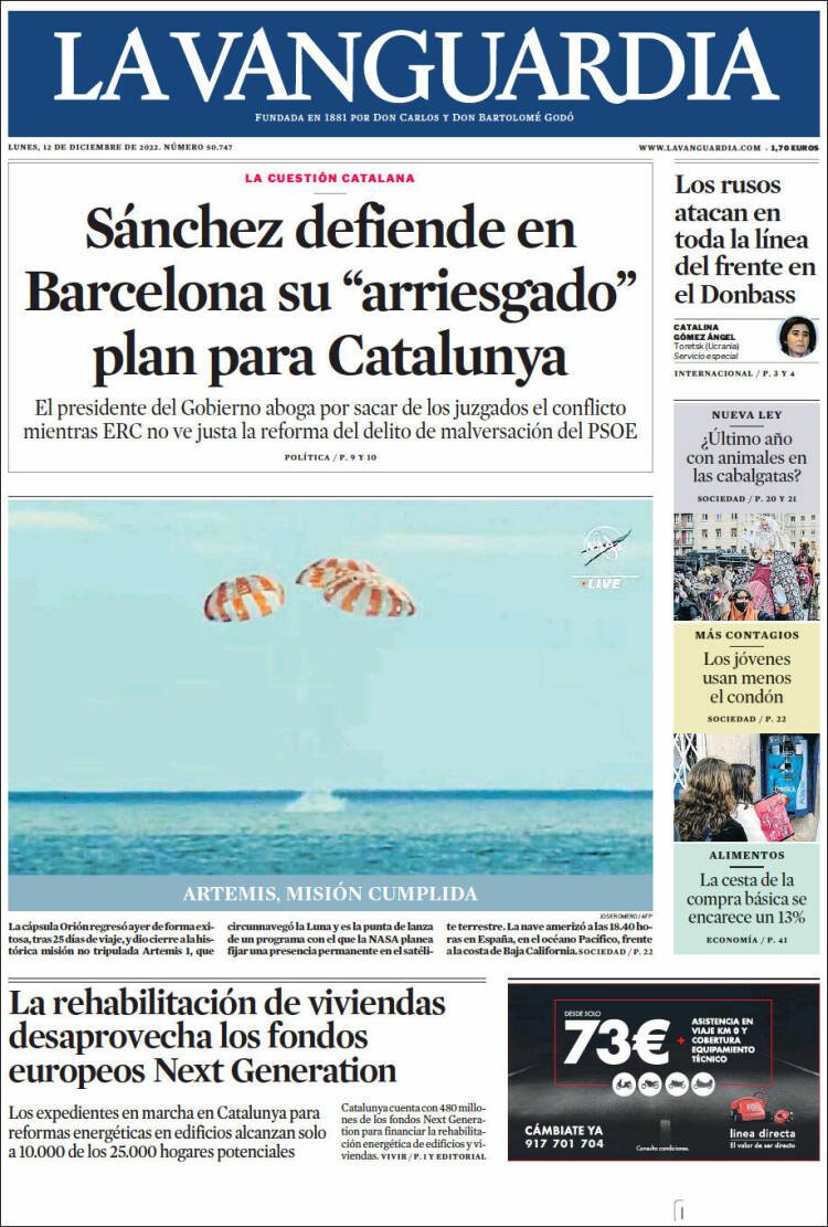 La vanguardia La vanguardia