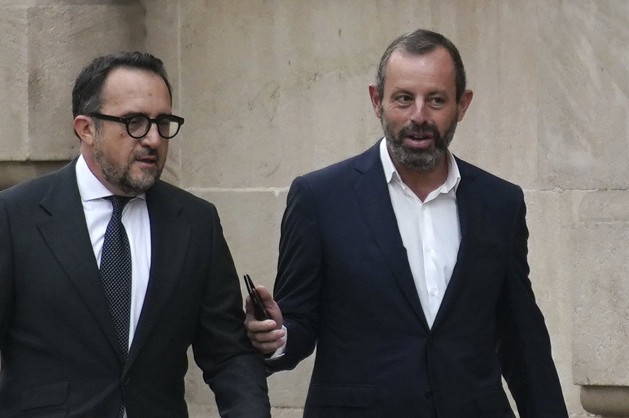 Sandro Rosell respon a les acusacions de Villarejo contra Laporta: "No m'ho vull creure"