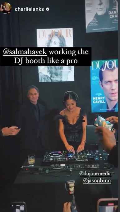 Salma Hayek Dj Instagram