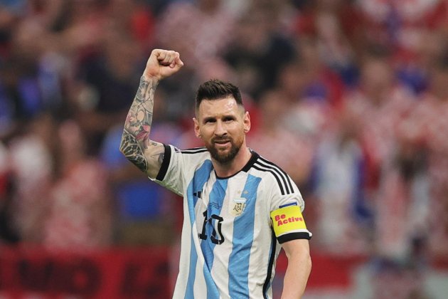 Leo Messi celebrando gol Argentina Mundial Qatar / Foto: EFE