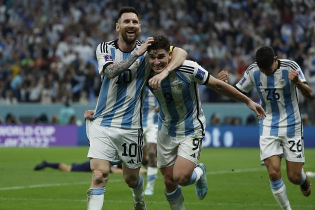 Leo Messi Julián Álvarez gol Argentina Croacia Mundial Qatar / Foto: EFE