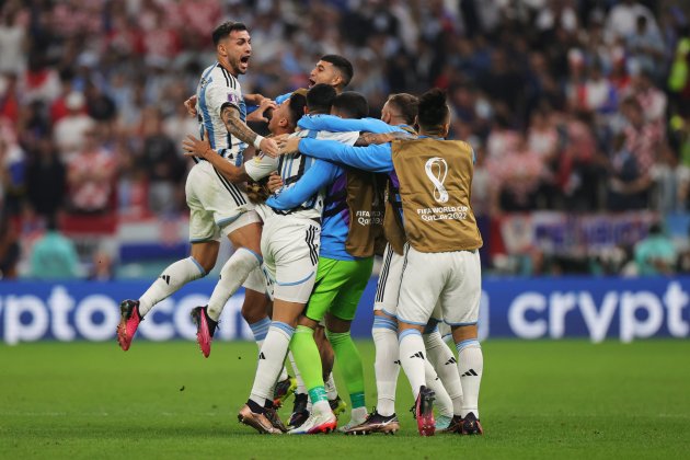 Argentina celebrando un gol ante Croacia / Foto: EFE Argentina celebrando un gol ante Croacia / Foto: EFE