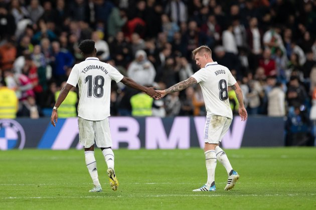Toni Kroos Aurélien Tchouaméni Real Madrid / Foto: Europa Press