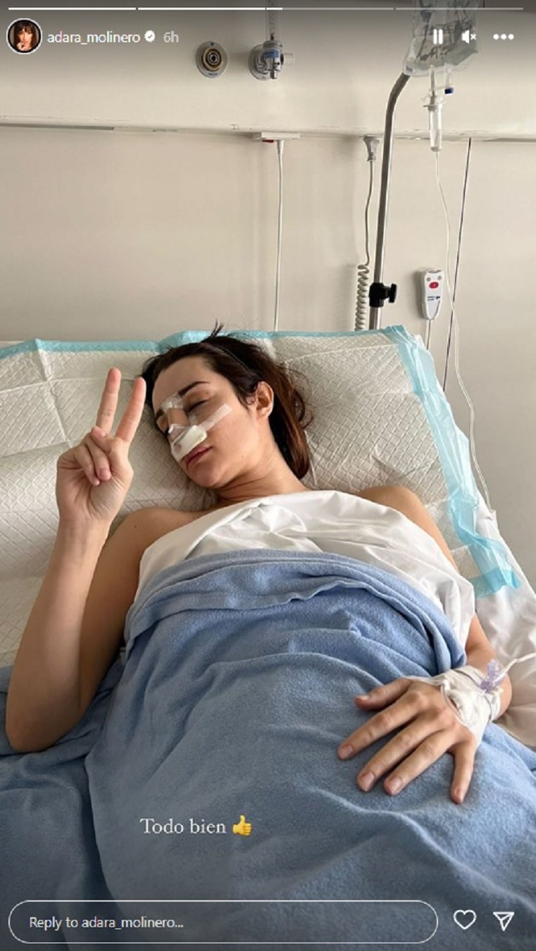 Adara Molinero, acabada d'operar IG Stories Adara Molinero, acabada d'operar IG Stories
