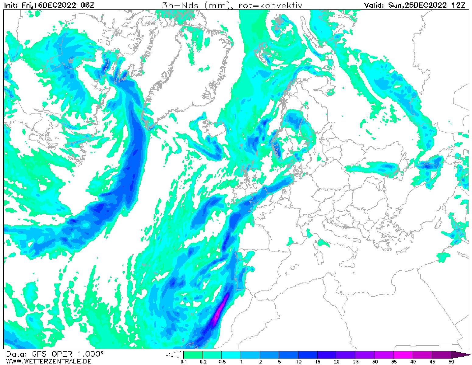 No plourà per Nadal a Catalunya GFS Wetterzentrale