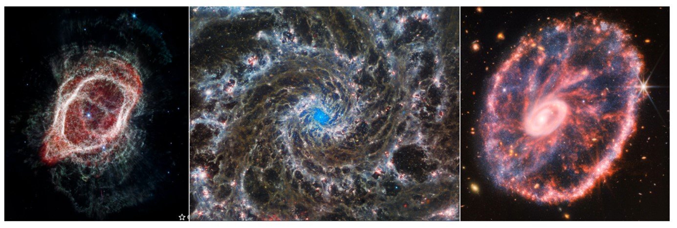 Imatges espectaculars d’algunes de les galàxies captades pel James Webb (obtingudes de la pàgina web del JWST a la NASA)