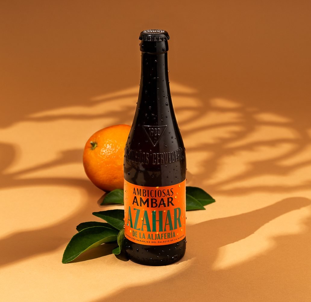 Ámbar convierte las naranjas del Palacio de la Aljafería en cerveza