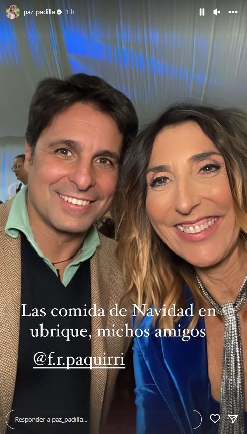 Paz Padilla con Francisco Rivera Instagram