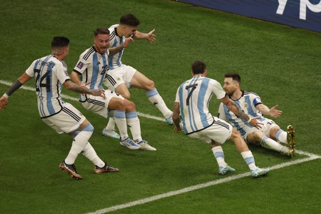 Leo Messi celebración gol final Mundial Argentina / Foto: EFE - Alberto Estevez