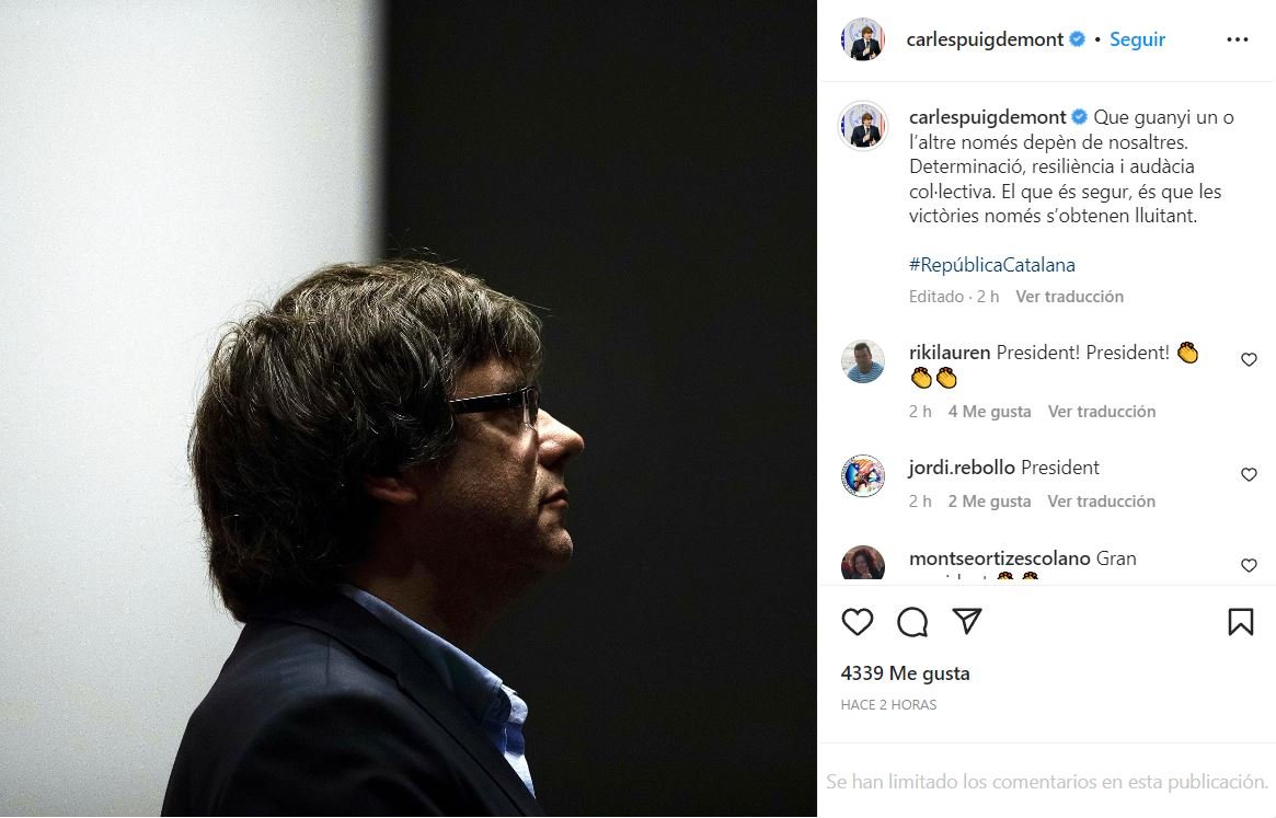 Instagram Carles Puigdemont