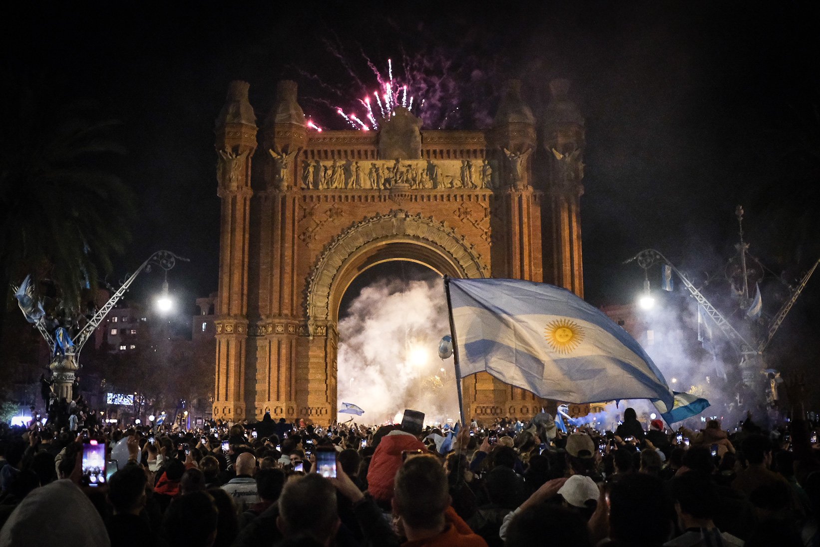 Celebracio victoria Argentina Mundial Arc de Triomf Barcelona / Carlos Baglietto