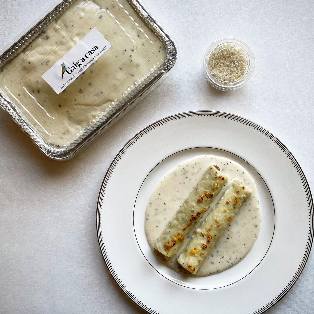 Los canelones de Arrendajo Barcelona para llevar|traer este Navidad / Foto: Instagram Los canelones de Arrendajo Barcelona para llevar|traer este Navidad / Foto: Instagram
