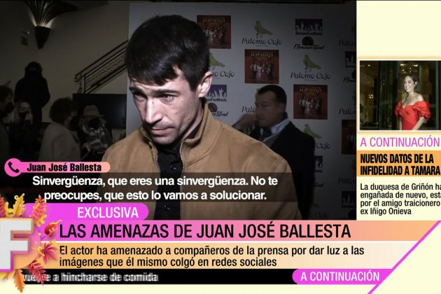 Juan José Ballesta amenazas Telecinco