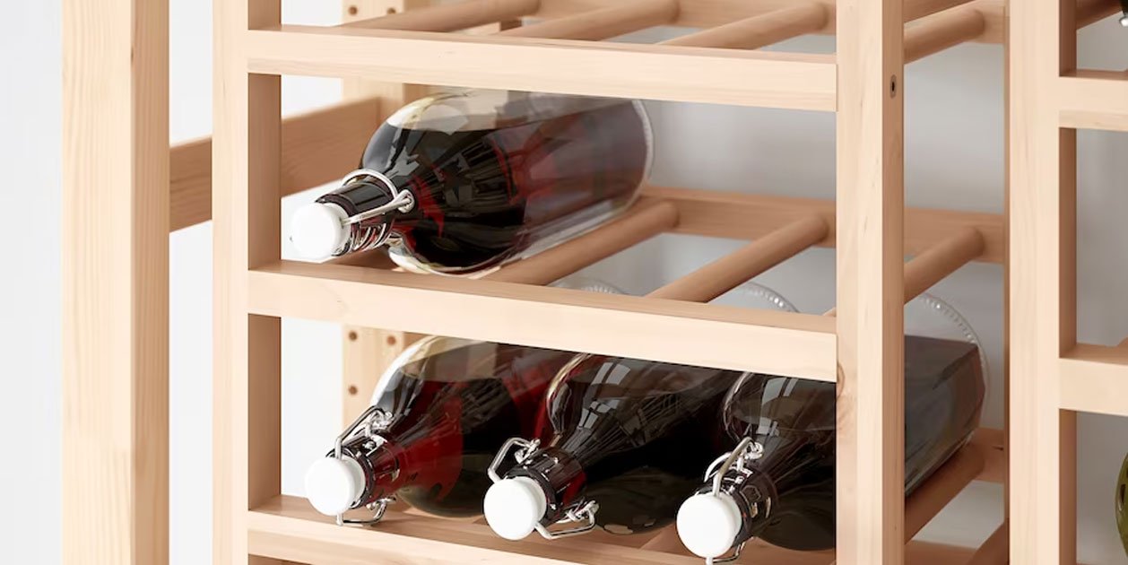 Un botellero low cost en la cocina de tu casa gracias a Ikea