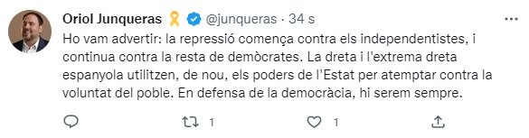 TUIT Oriol Junqueras TC TUIT Oriol Junqueras TC