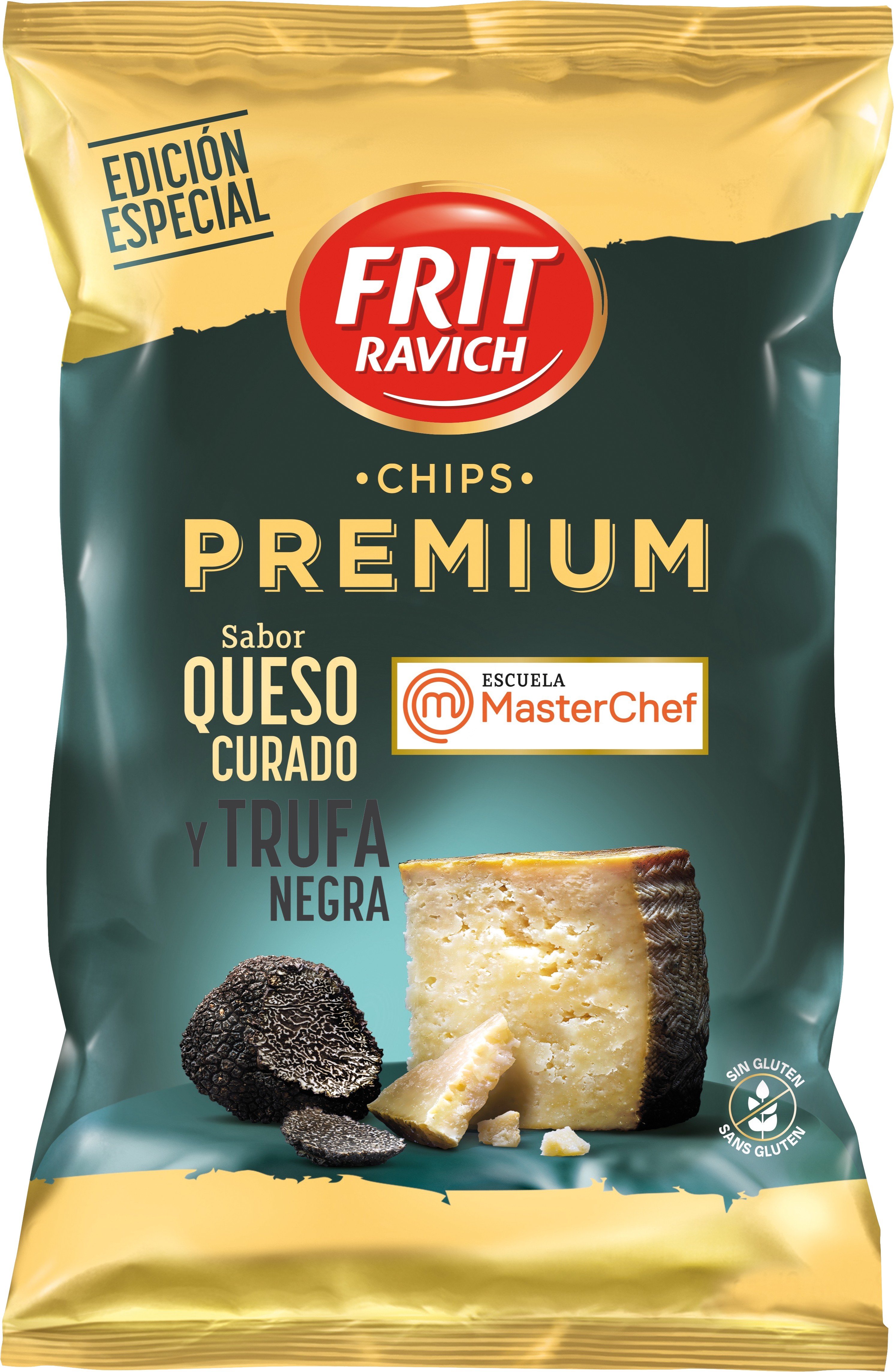 Xips Prèmium de formatge curat i tòfona negra / Foto: Frit Ravich Xips Prèmium de formatge curat i tòfona negra / Foto: Frit Ravich