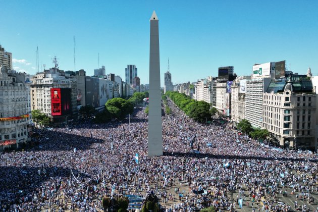 Celebració Argentina Obelisc Europa Press