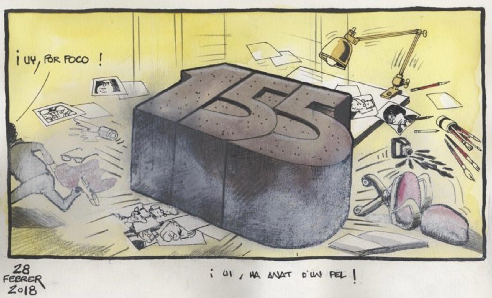 'El Periódico' censura el último dibujo de Ferreres