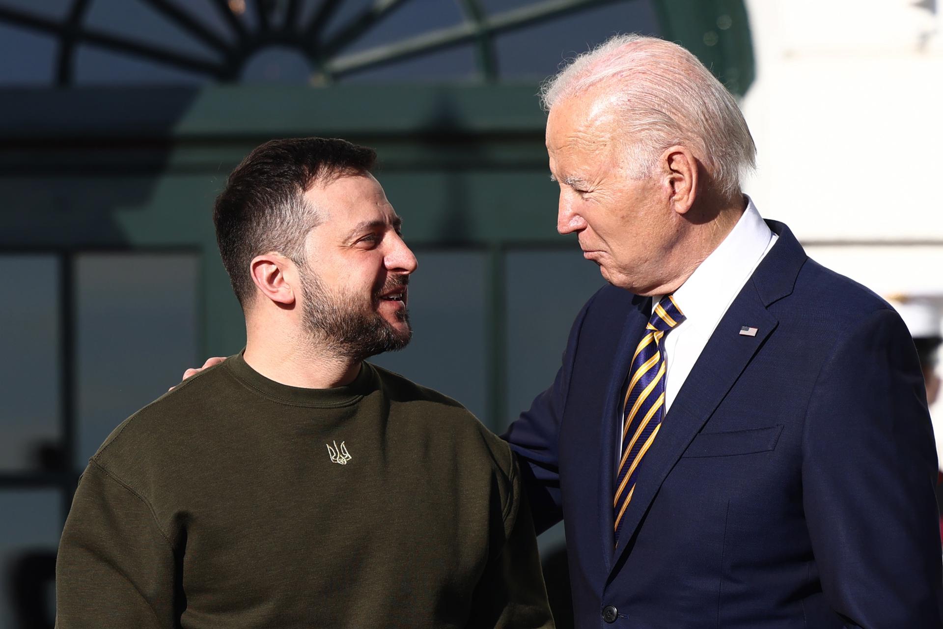 Volodímir Zelenski y Joe Biden se reúnen en la Casa Blanca: "La guerra no ha acabado"