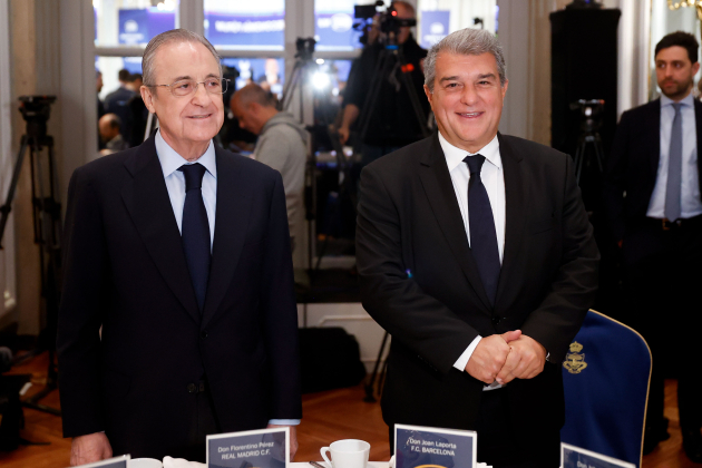 Florentino Pérez y Joan Laporta / Foto: EFE