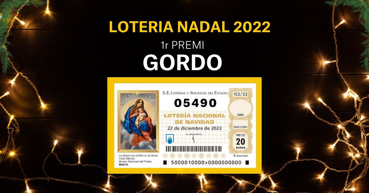 05490, el Gordo de la Lotería de Navidad 2022: un primer premio muy repartido