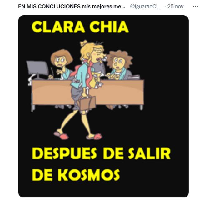 Clara Chía caricatura