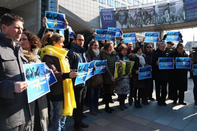 Protesta presos politics Parlamento Europeo