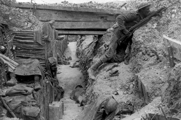 Cheshire Regimiento trench Somme 1916