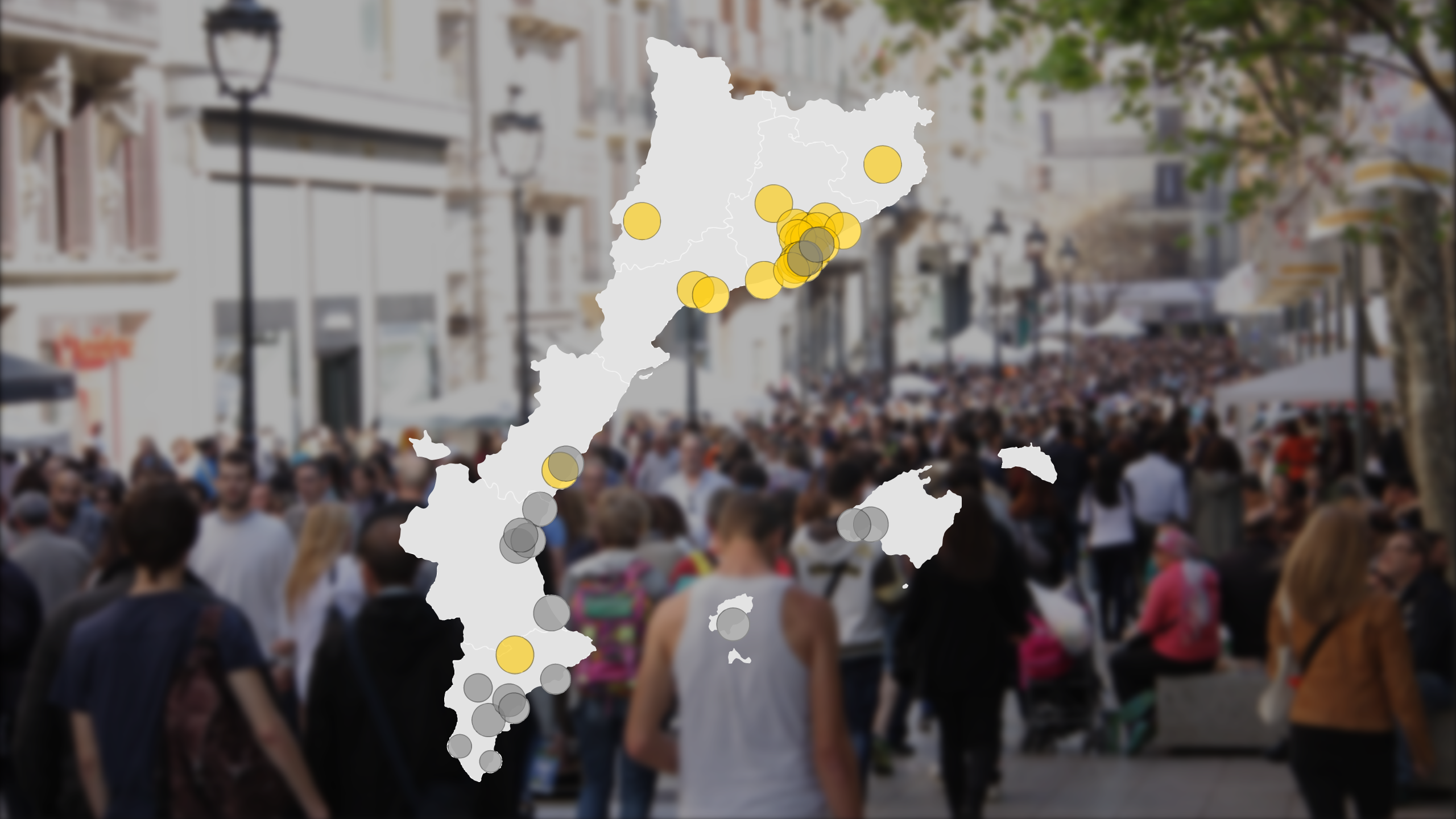 ¿Qué ciudades de los Països Catalans concentran más catalanohablantes?
