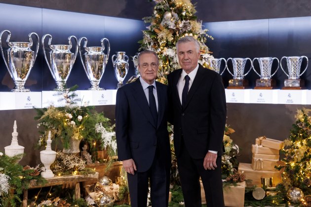 Florentino Pérez y Carlo Ancelotti / Foto: EFE - Real Madrid