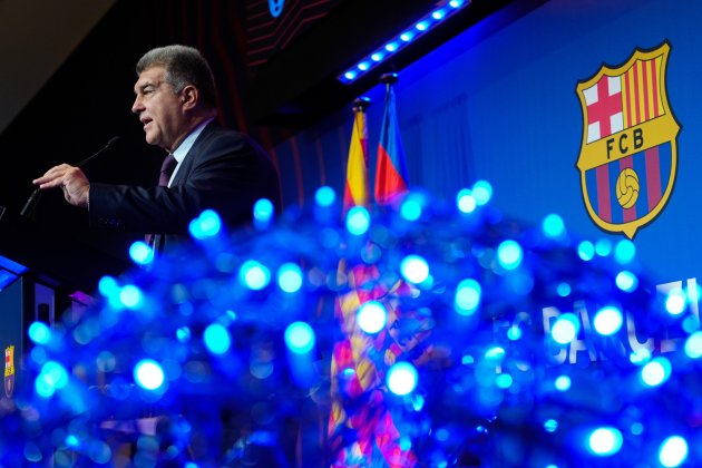 Joan Laporta felicitación navidad / Foto: EFE - Enric Fontcuberta