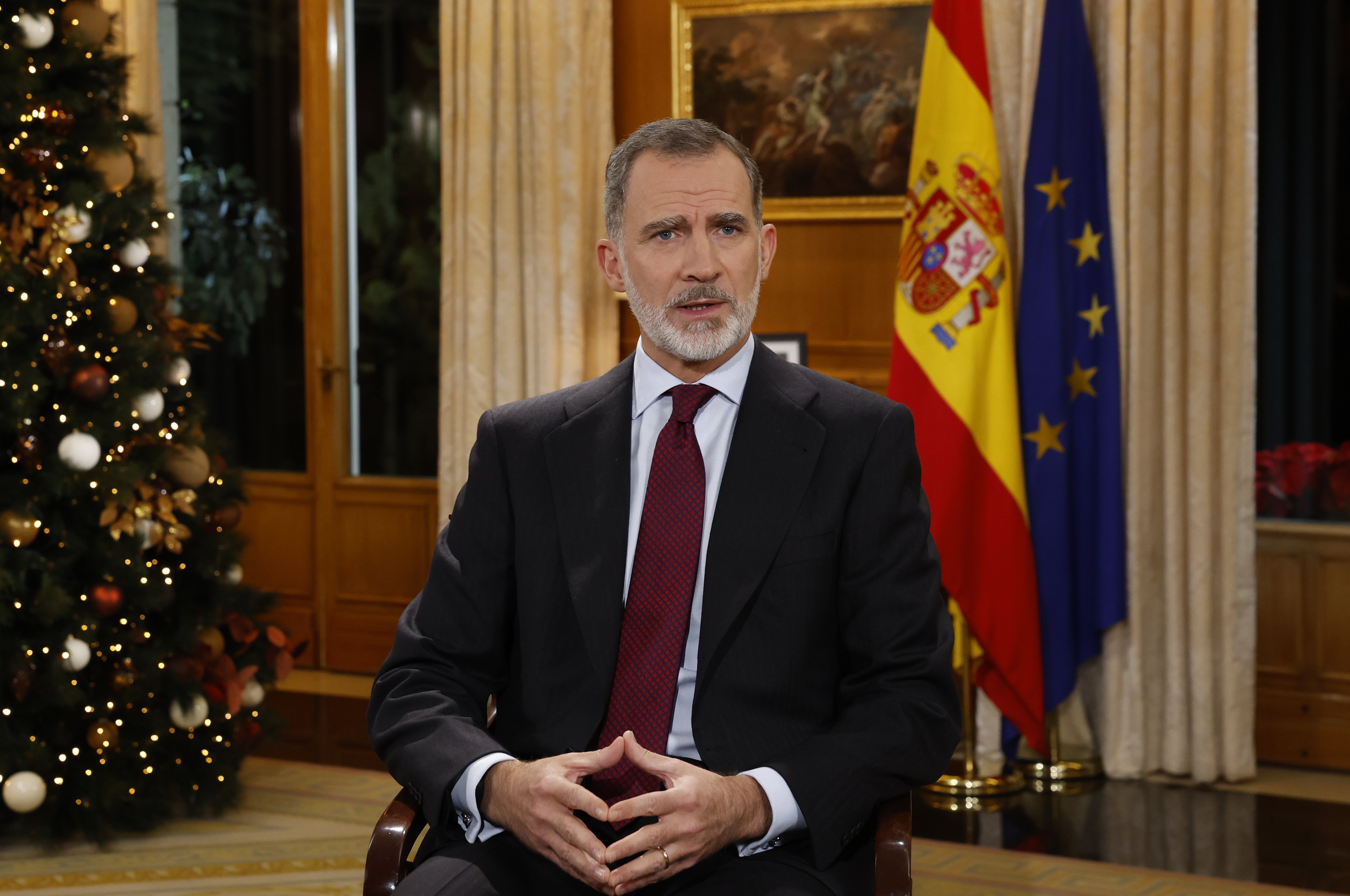 Spanish king warns of institutional "erosion" in Christmas speech addressing crisis