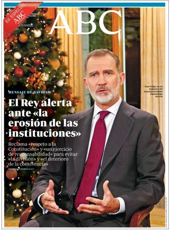 portada abc 25 desembre portada abc 25 desembre