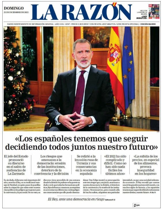 la razon 25 diciembre